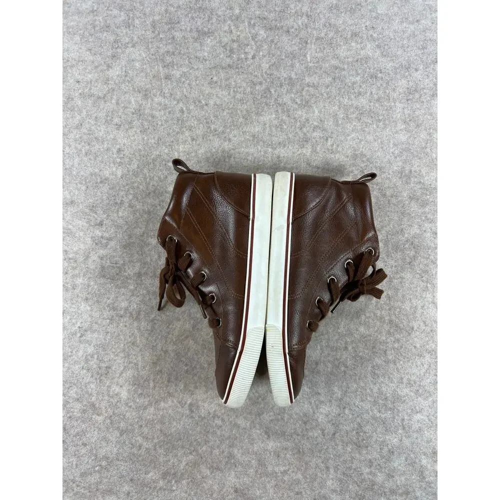 Cat & Jack Florian Brown High Top Sneakers Boys Size 2